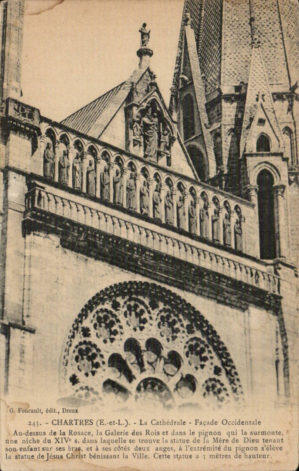 Chartres CPA the cathedral Western Frontage