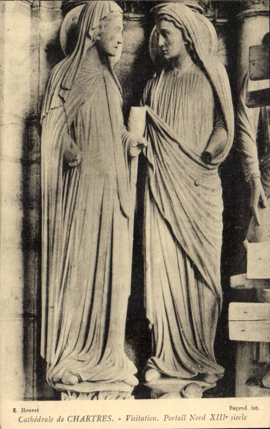 Chartres CPA Cathedral northern Visitation Gate