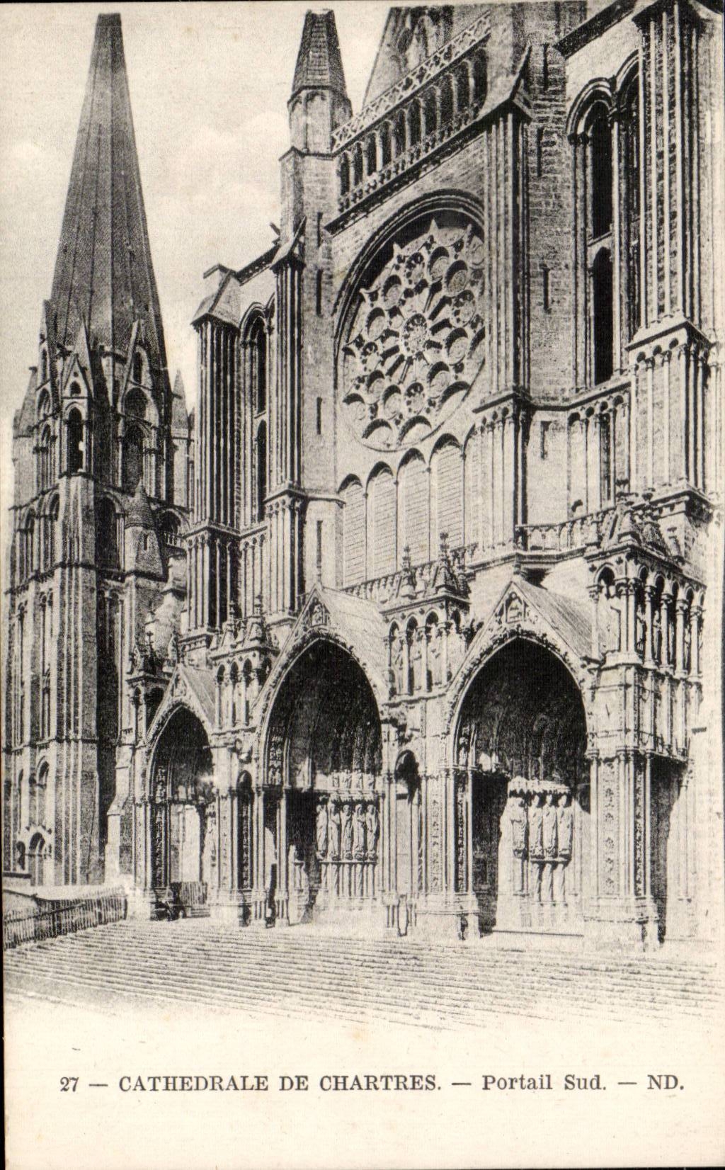 Chartres CPA Cathedral southern Gate