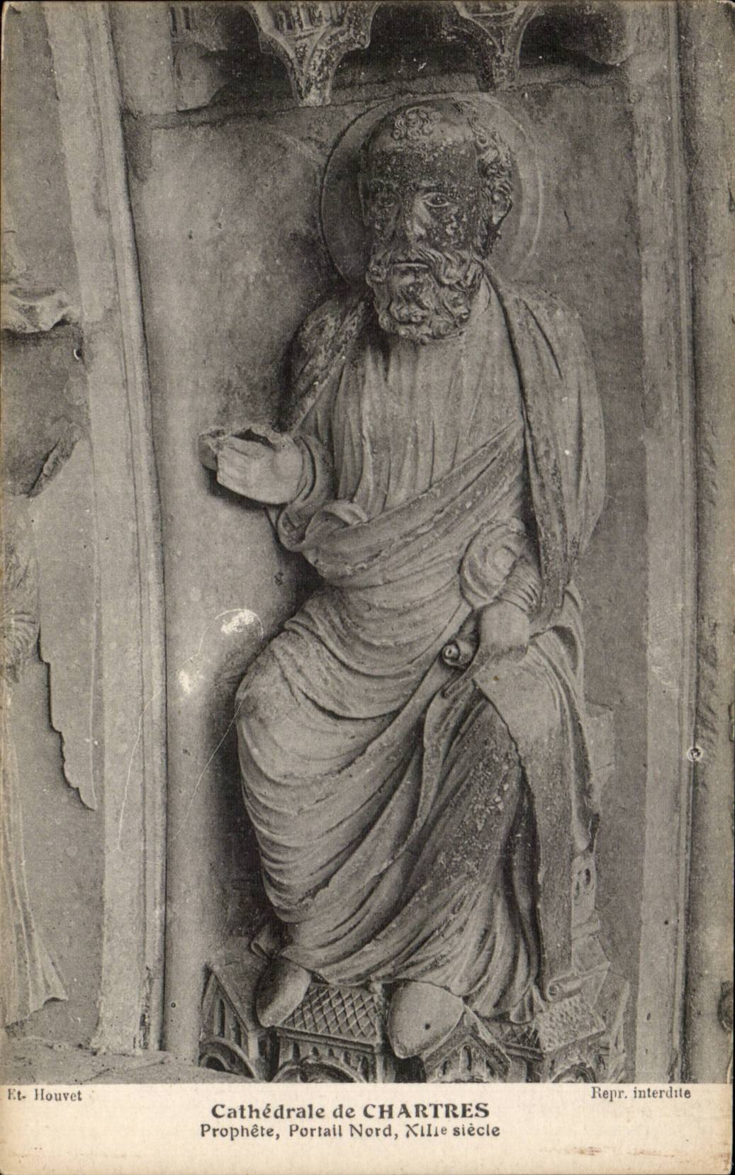 Chartres CPA Cathedral northern Prophet Gate