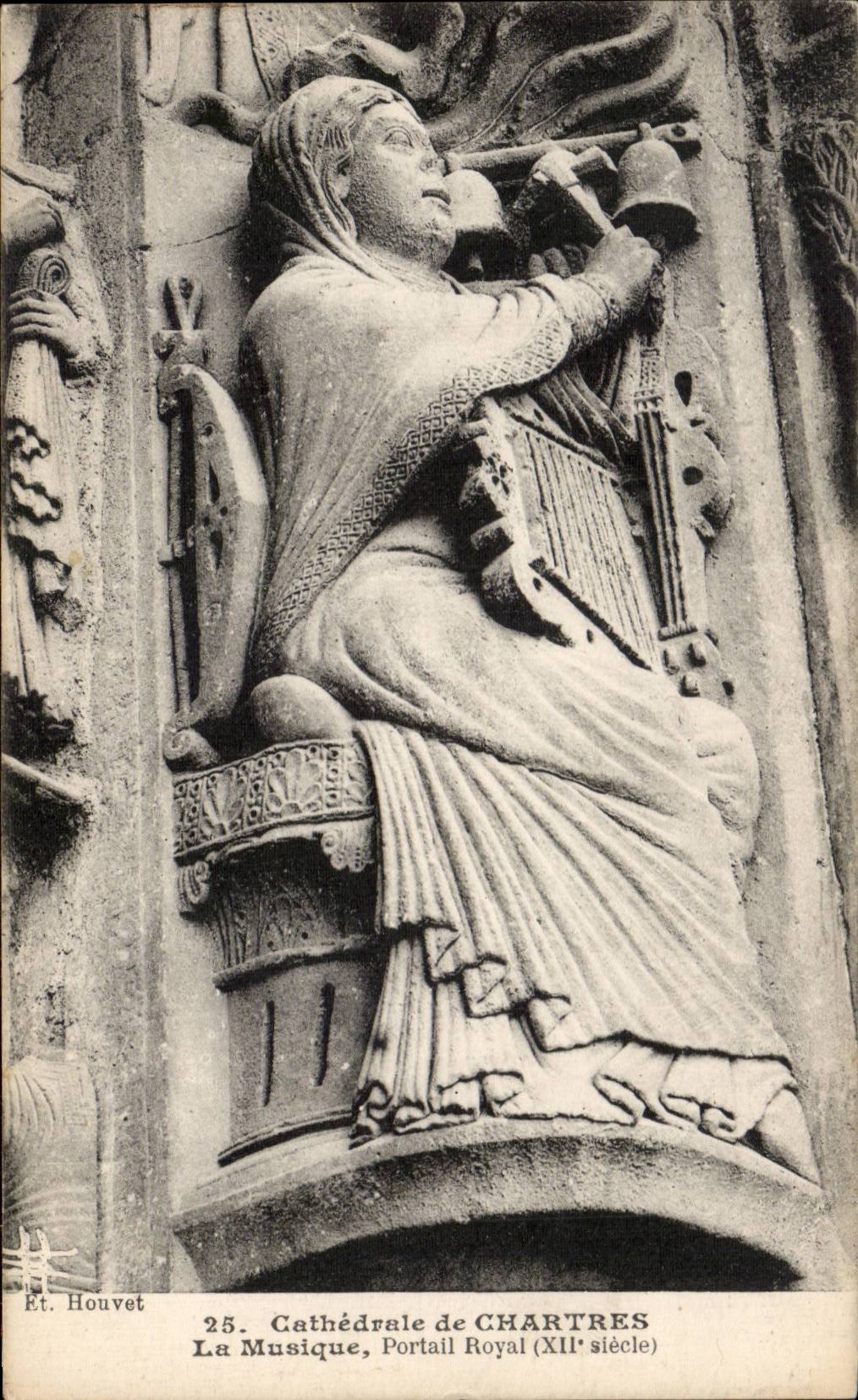 Chartres CPA Cathedral the music royal Gate
