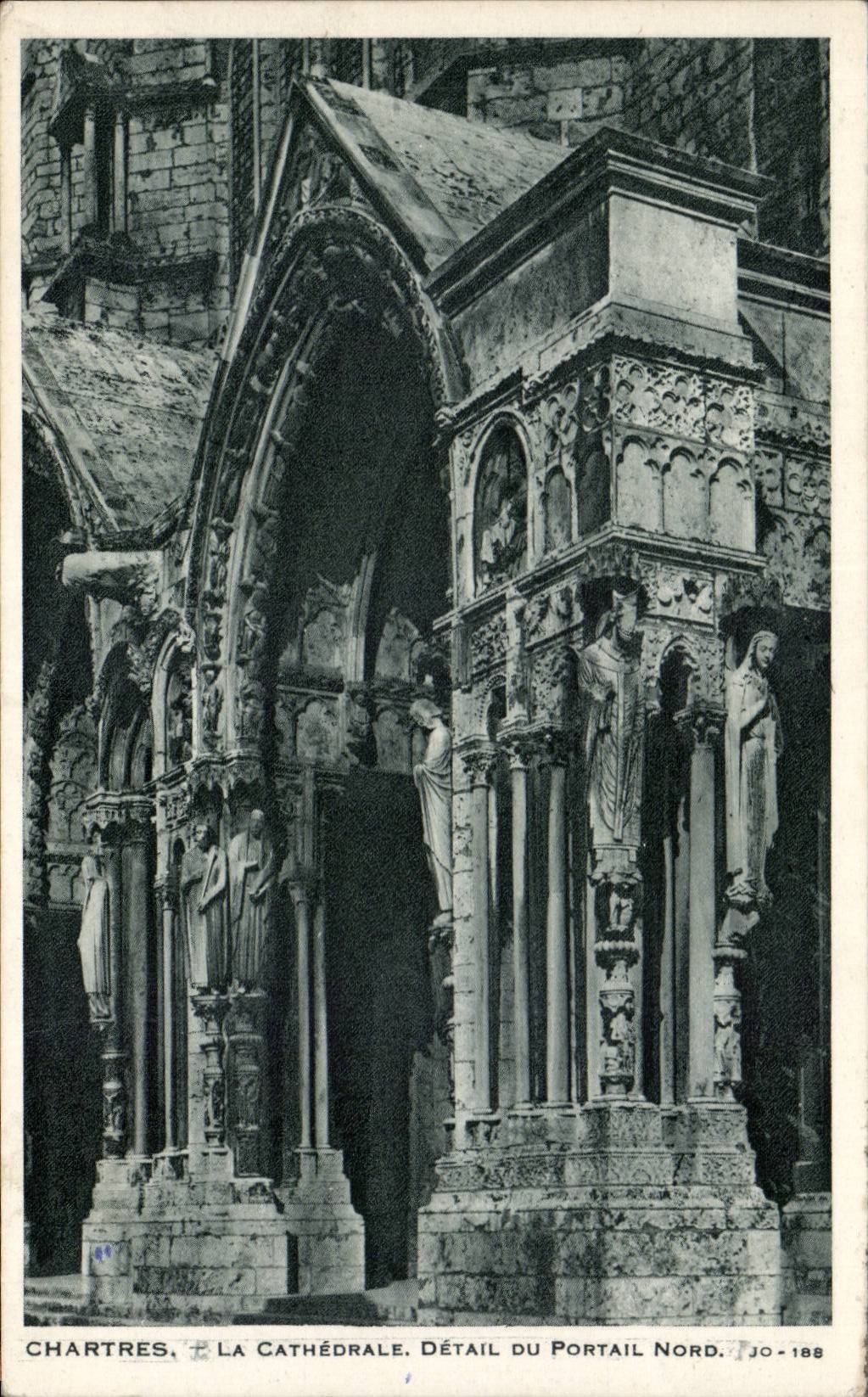 Chartres CPA Cathedral Detail of the Northern gate