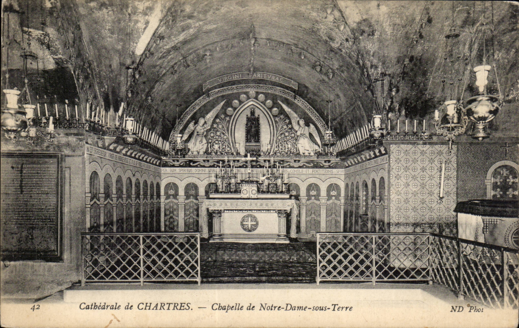 Chartres CPA Cathedral Vault of Notre Dame under ground