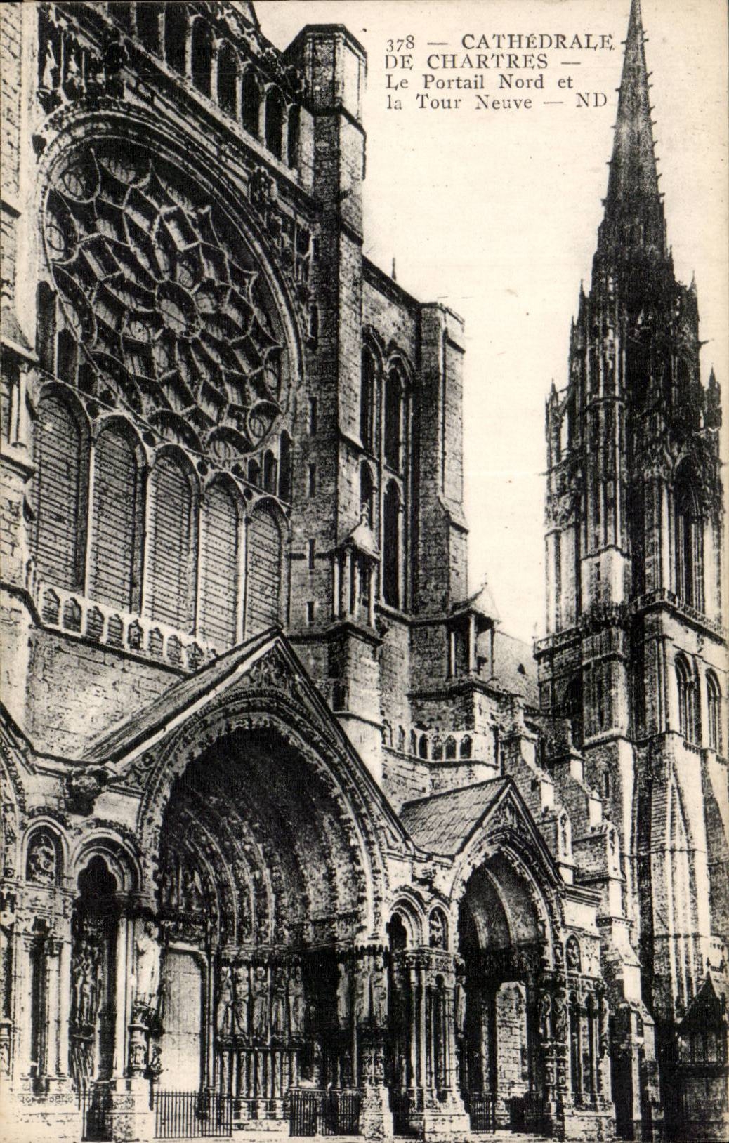 Chartres CPA the northern gate the new tower