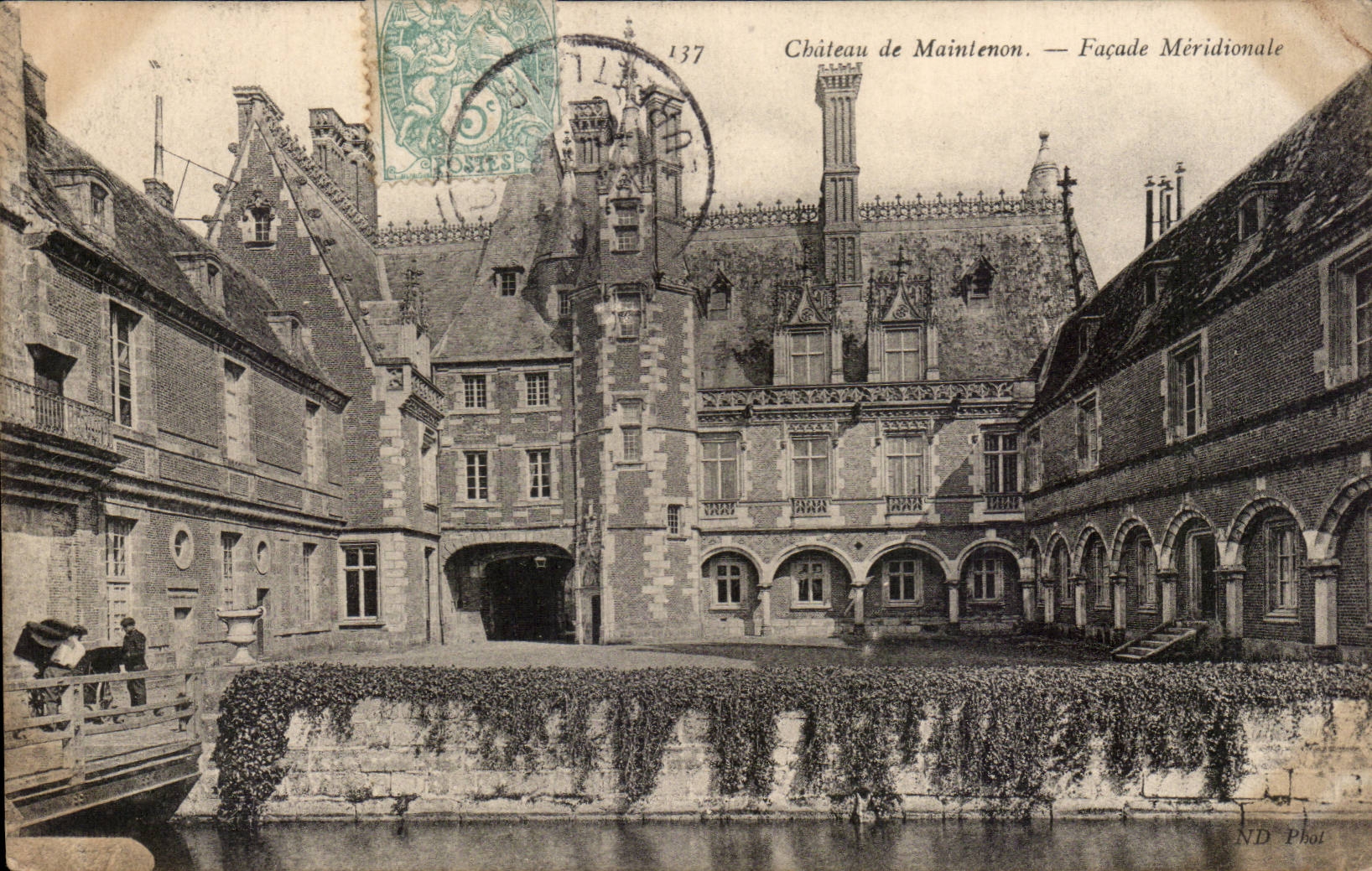 CPA Schloss Maintenon der sudlichsten Front