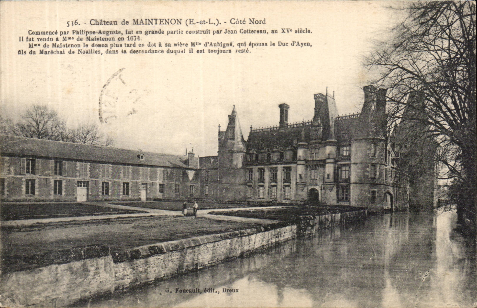 CPA Schloss von Maintenon bemisst Nord