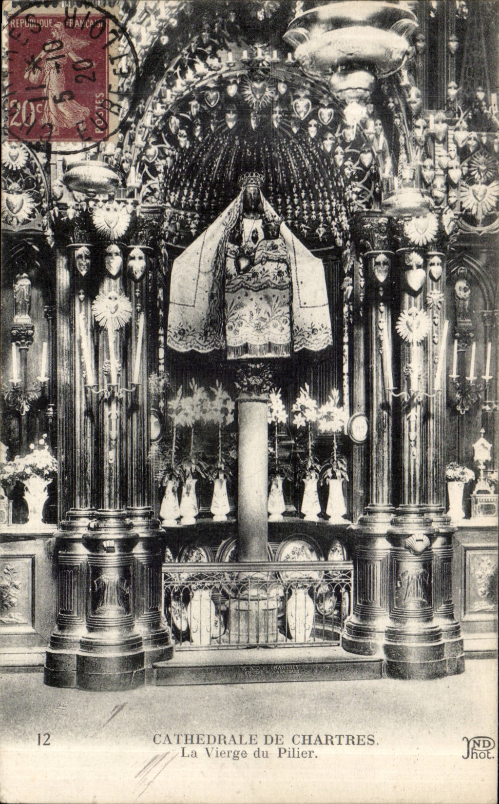 CPA Chartres Cathedral the virgin of the pillar