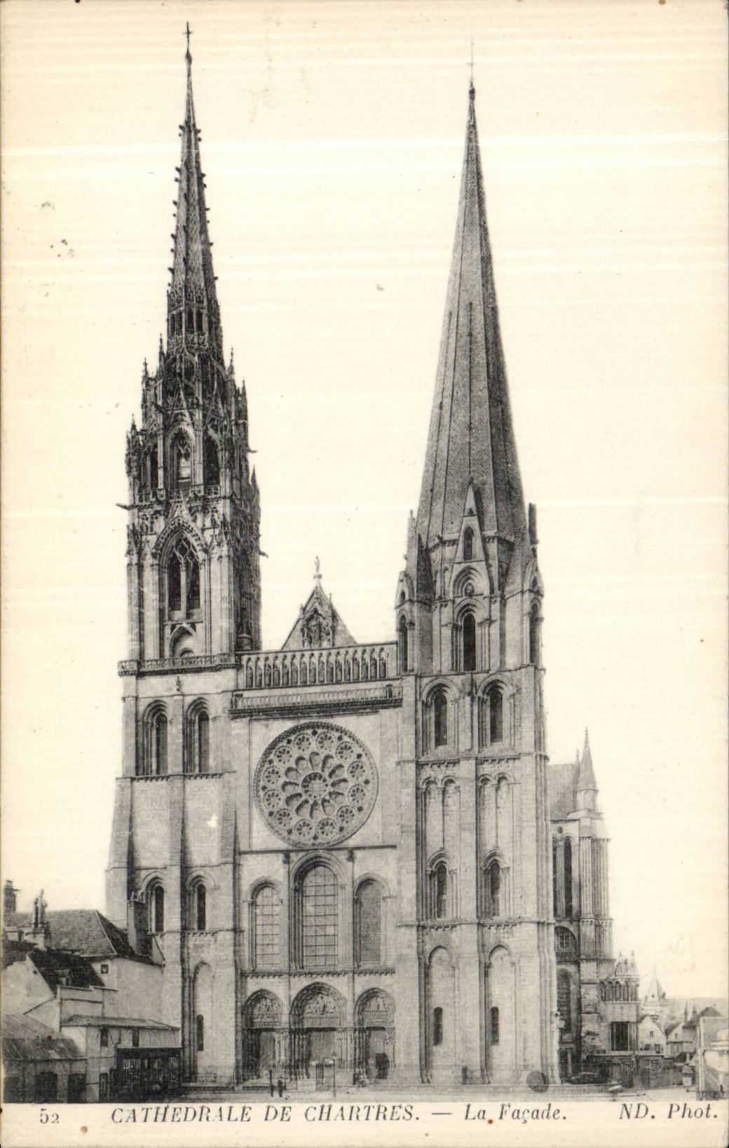 CPA Chartres Kathedrale die Front