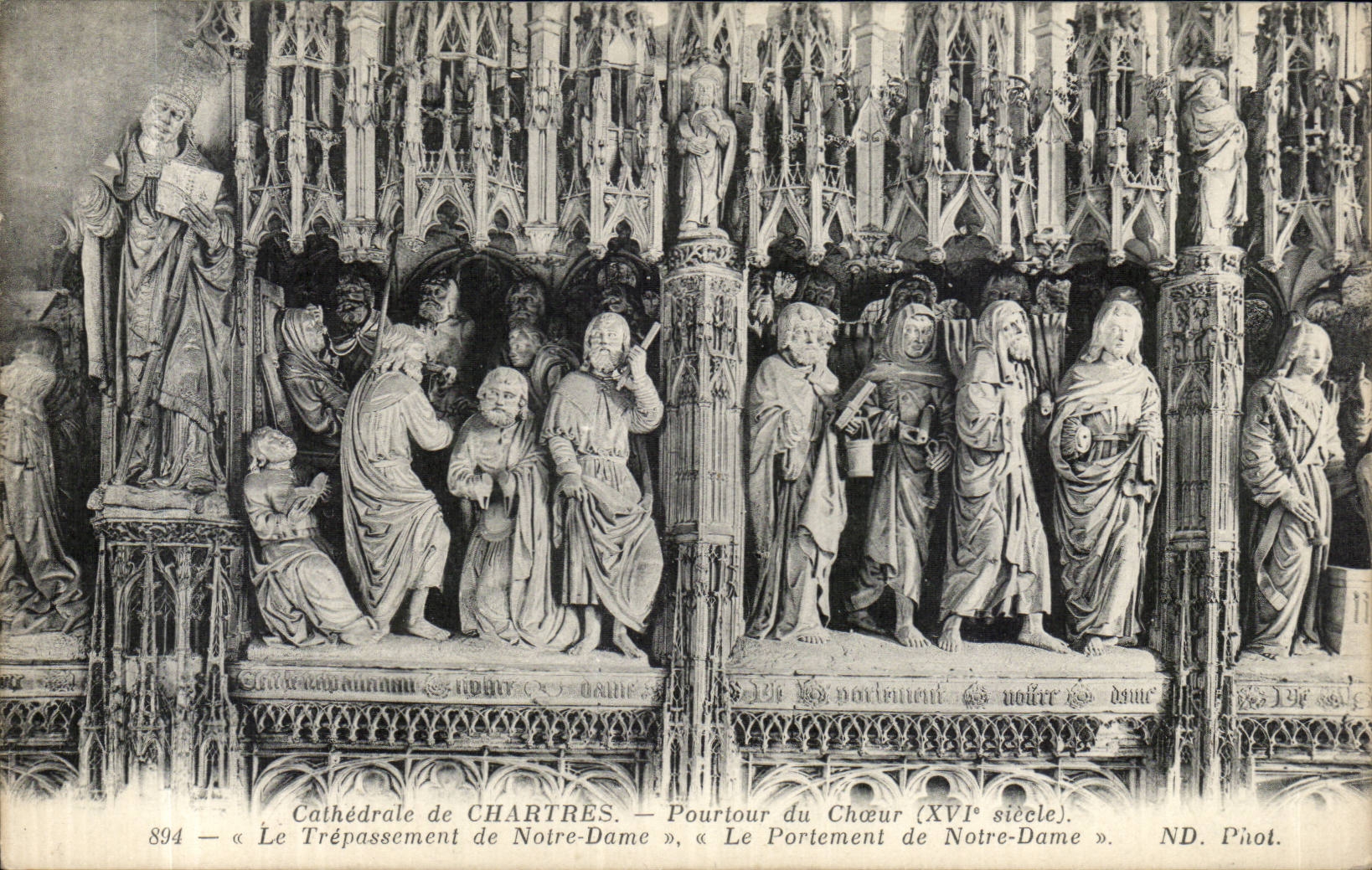 CPA Chartres Kathedrale-Umfang des Chor trepassement von Notre Dame