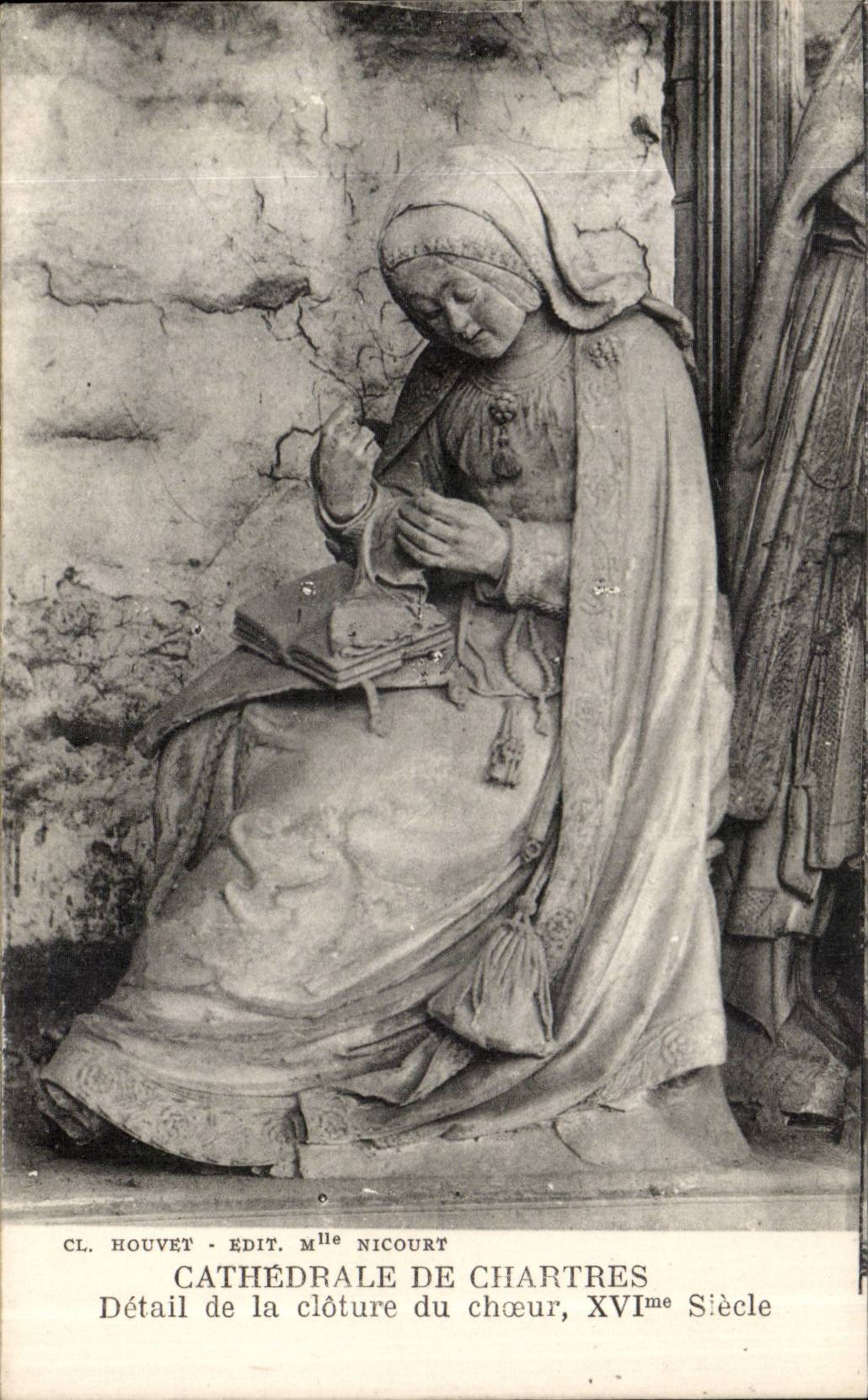 CPA Chartres Kathedrale-Detail des Chorschliessens