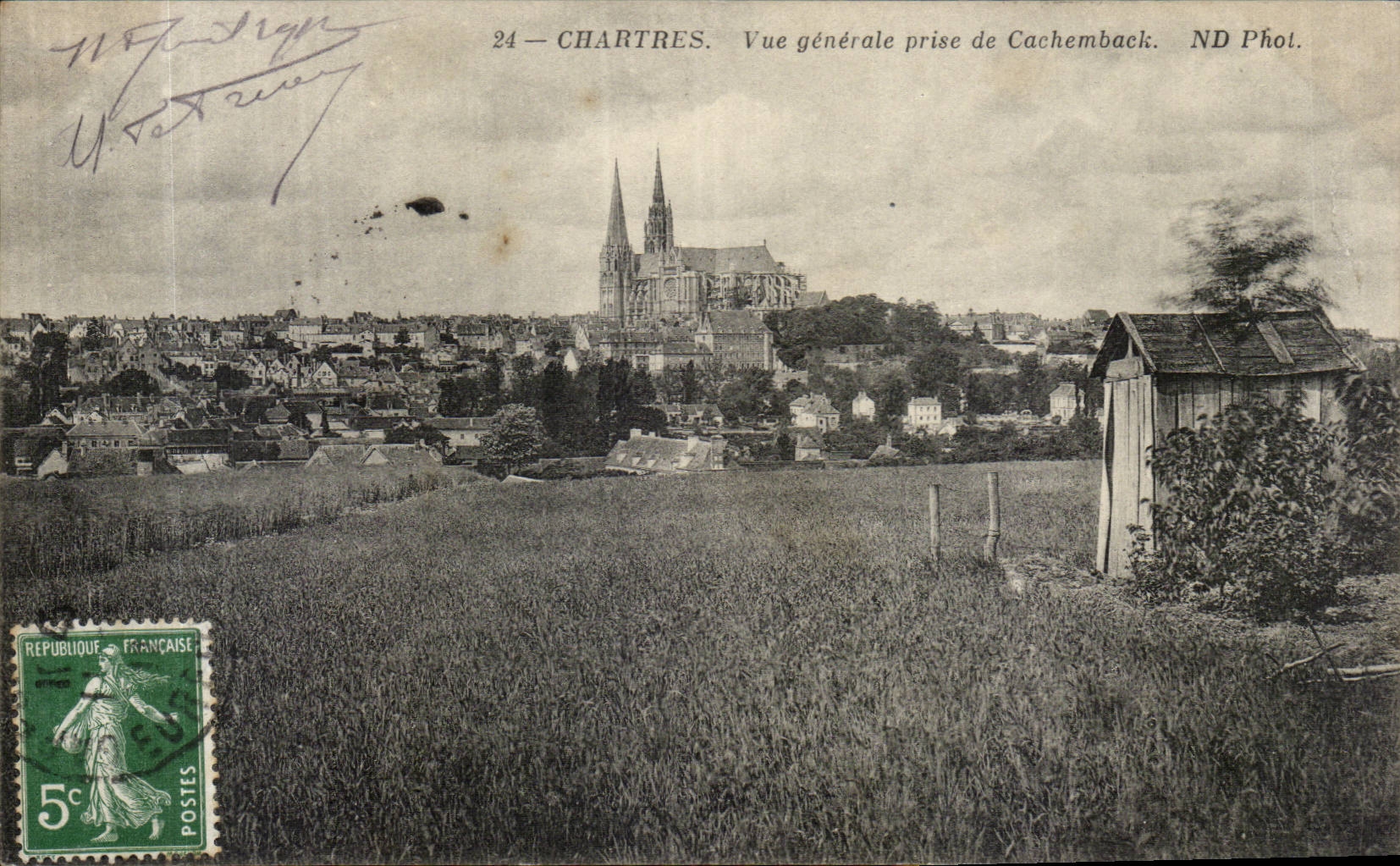 CPA Chartres die Ansicht vertreten von Cachemback