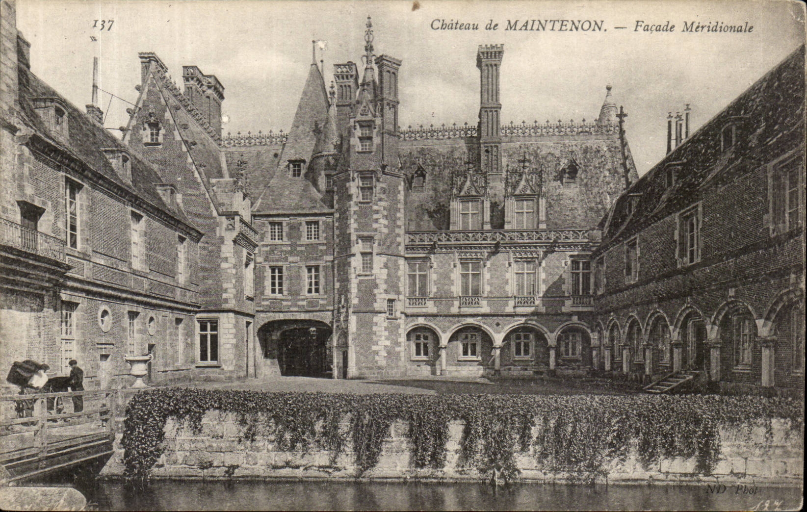 CPA Schloss Maintenon der sudlichsten Front
