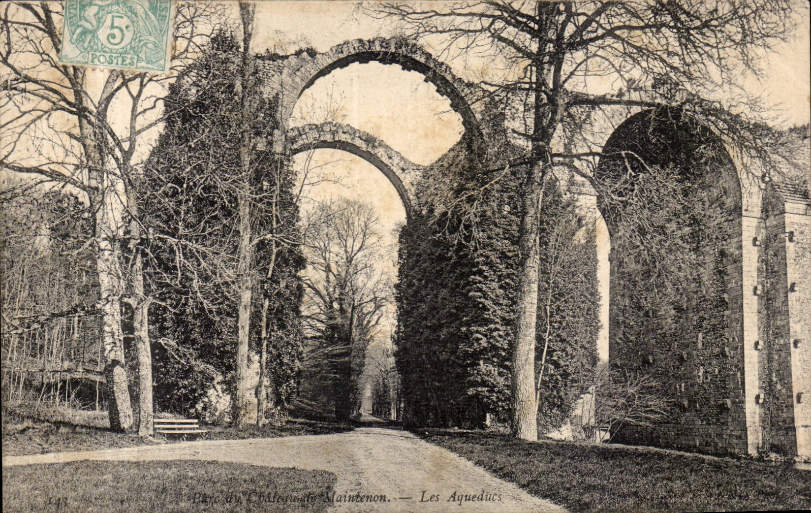 CPA Park des Schlosses der Maintenon Aquadukte