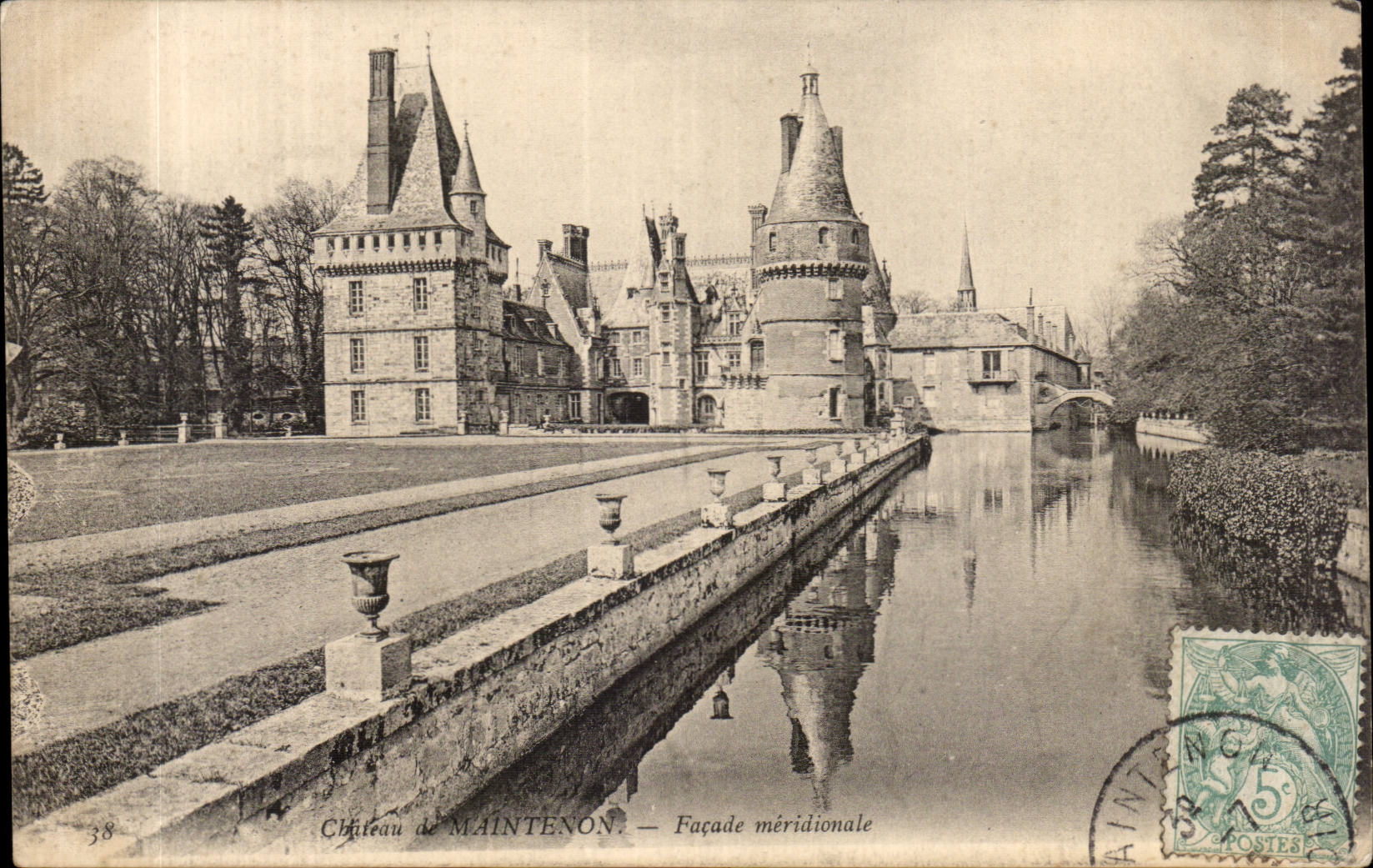 CPA Schloss Maintenon der sudlichsten Front