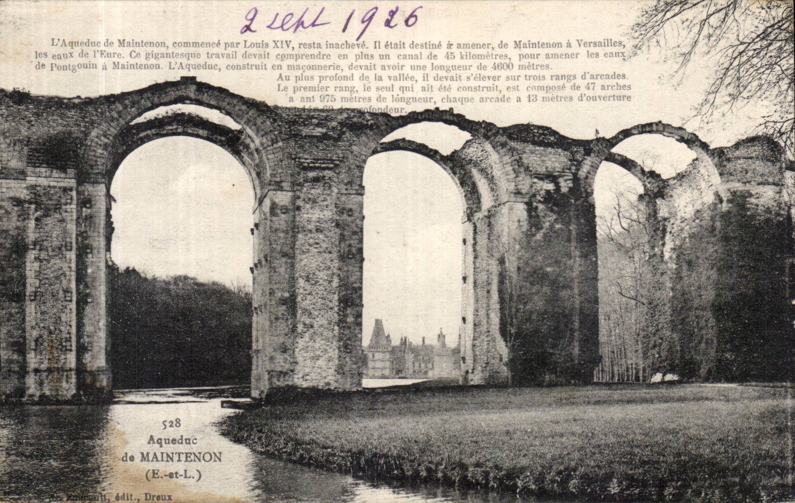 CPA Schloss des Maintenon Aquadukts