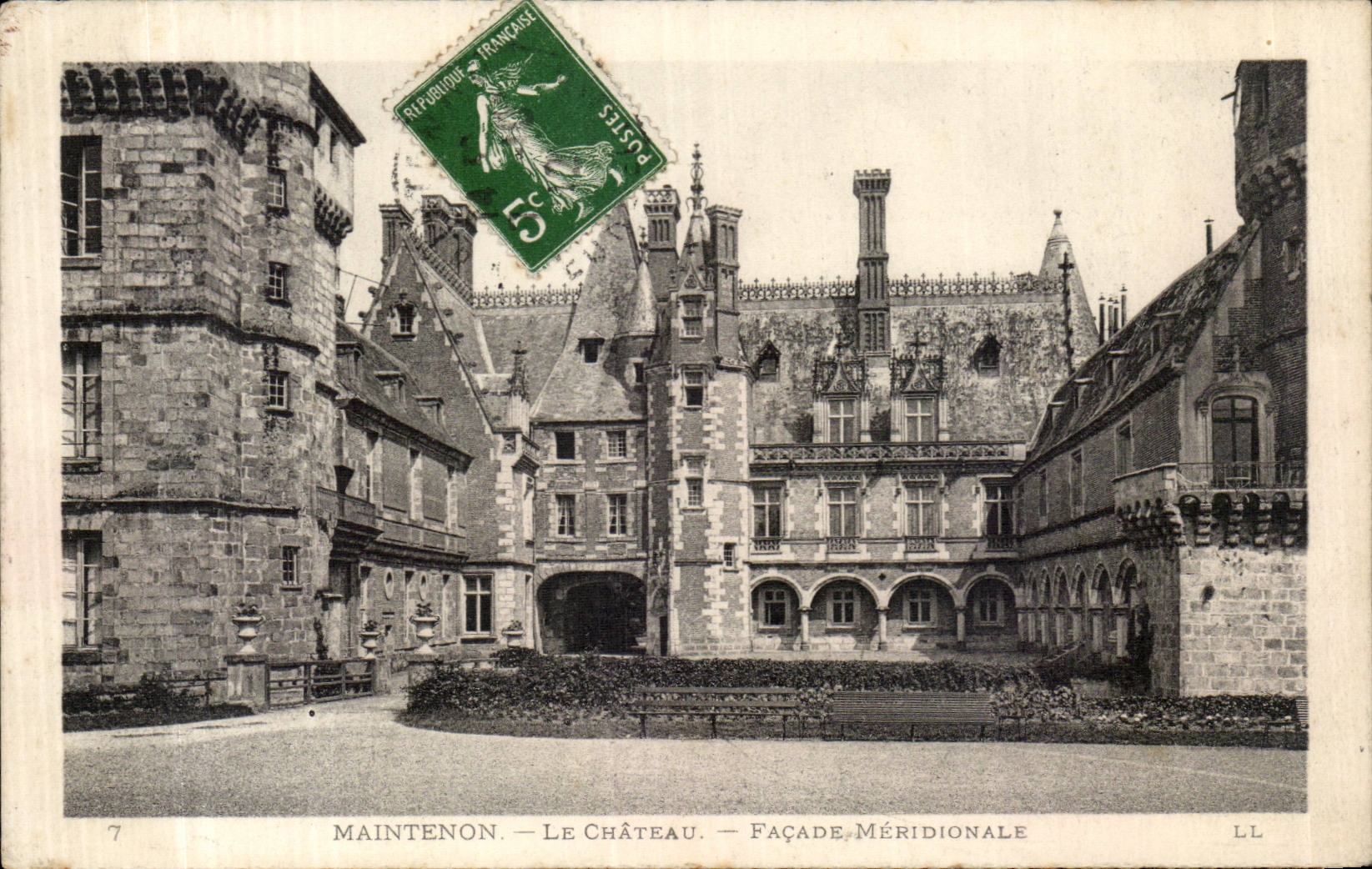 CPA Schloss Maintenon der sudlichsten Front