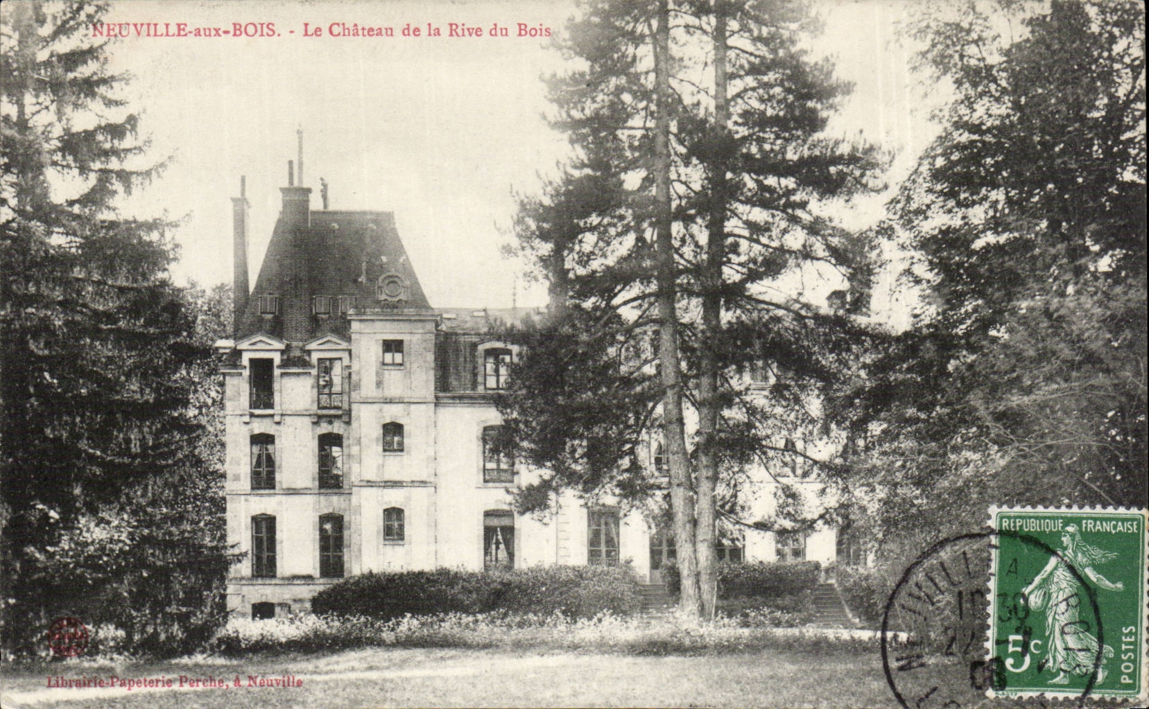 CPA Neuville with Wood the castle of bank of wood