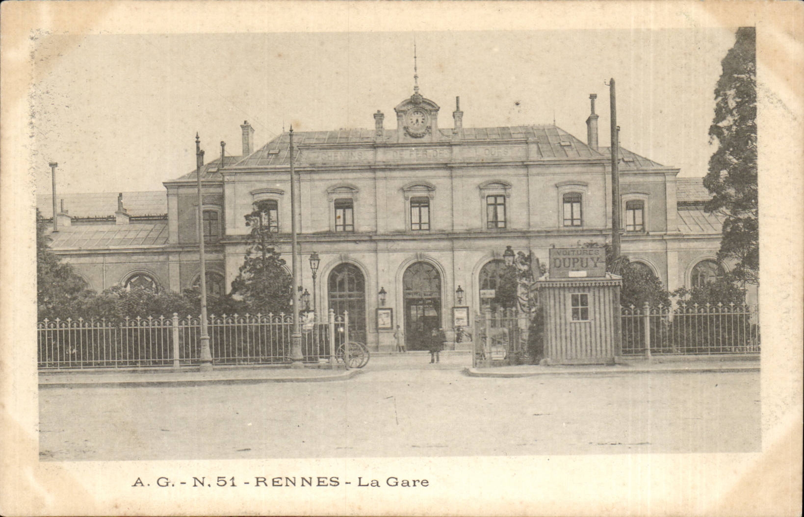CPA Rennes la gare