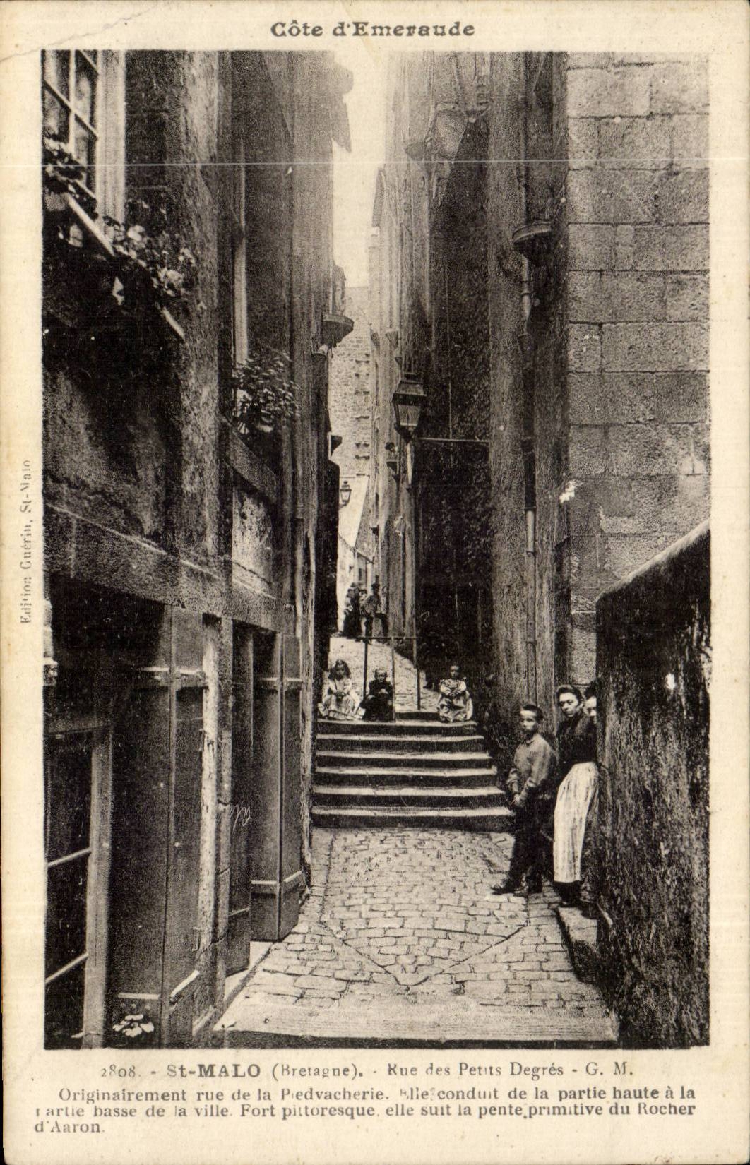 CPA Str malo Strasse der kleinen Grad