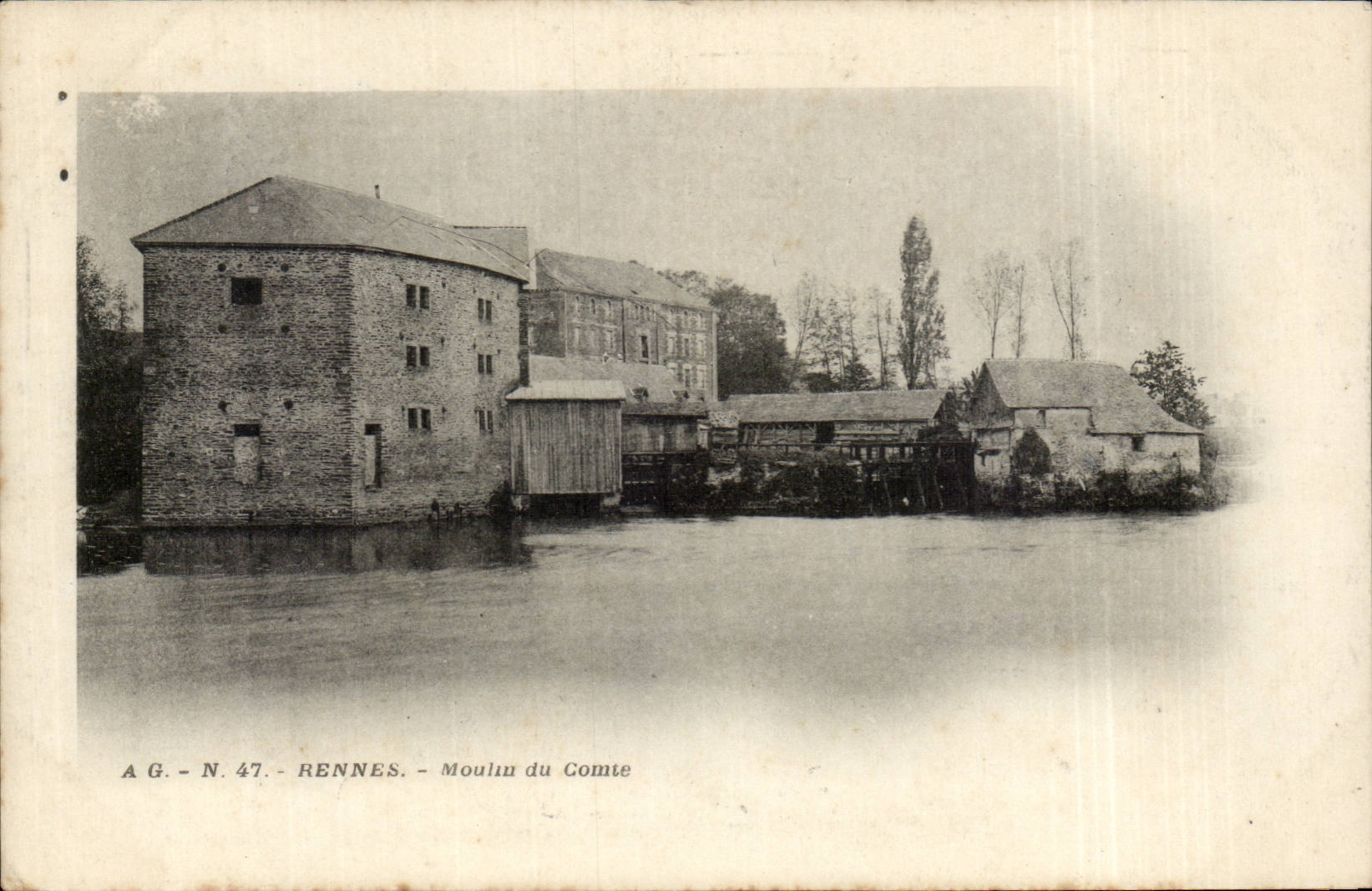 CPA Rennes Moulin du comte