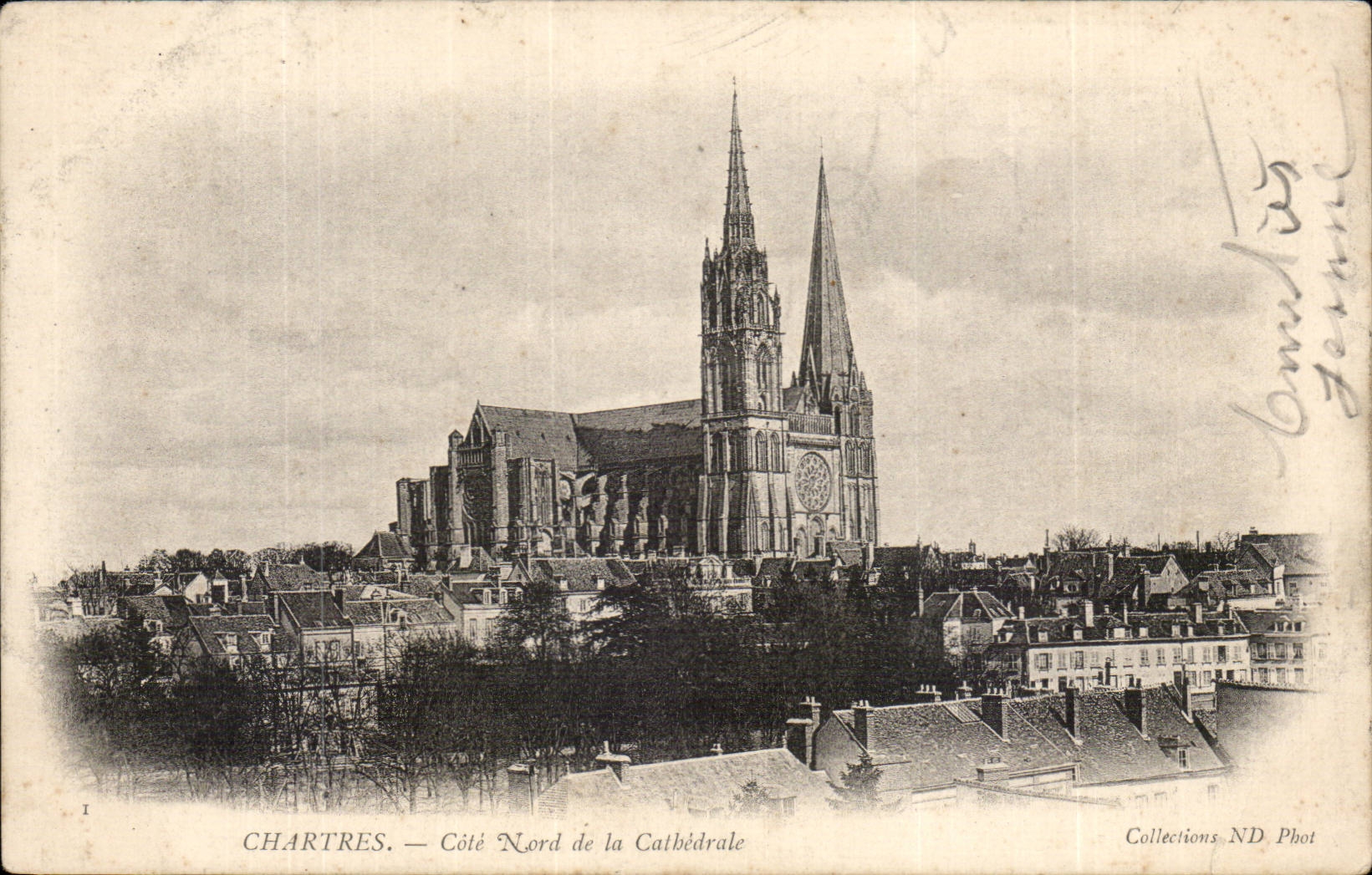 Chartres CPA Dimensions northern cathedral