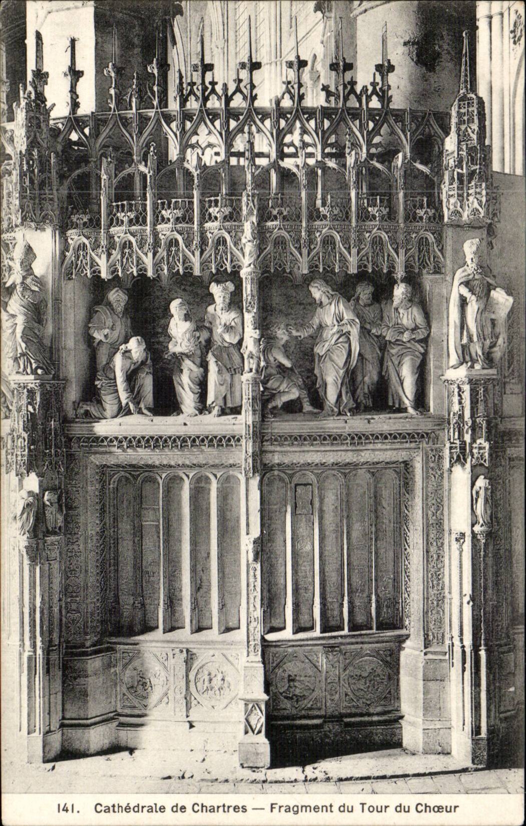 Chartres CPA Cathedral Fragment of the turn of the chorus