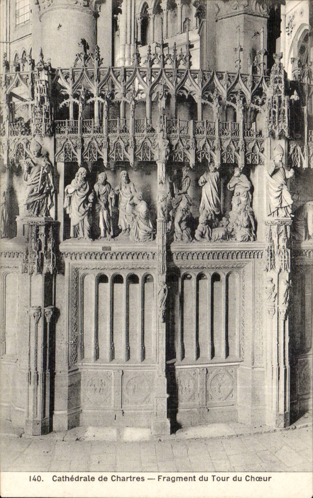 Chartres CPA Cathedral Fragment of the turn of the chorus