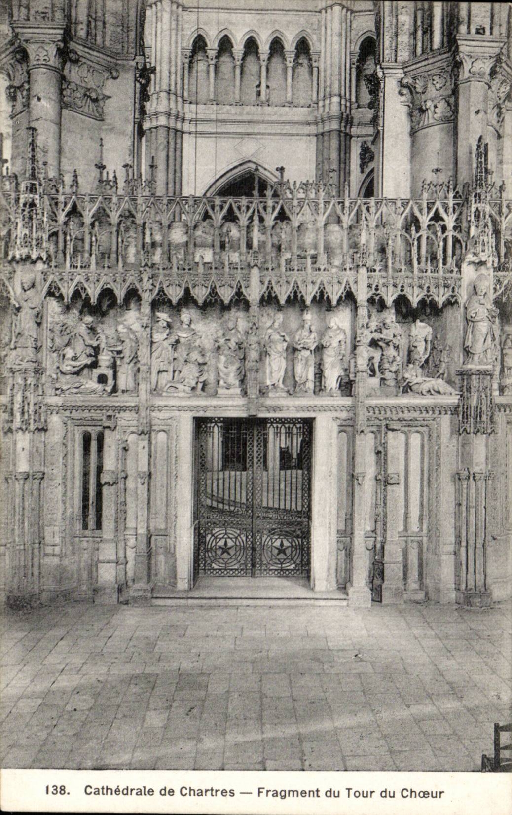 Chartres CPA Cathedral Fragment of the turn of the chorus