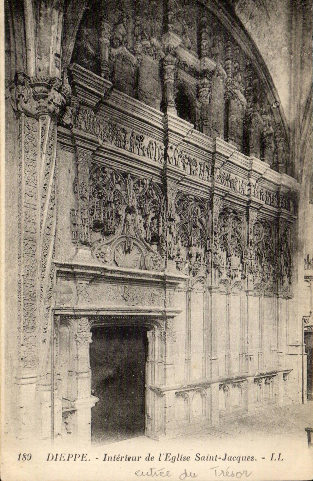 CPA Dieppe Church Saint Jacques