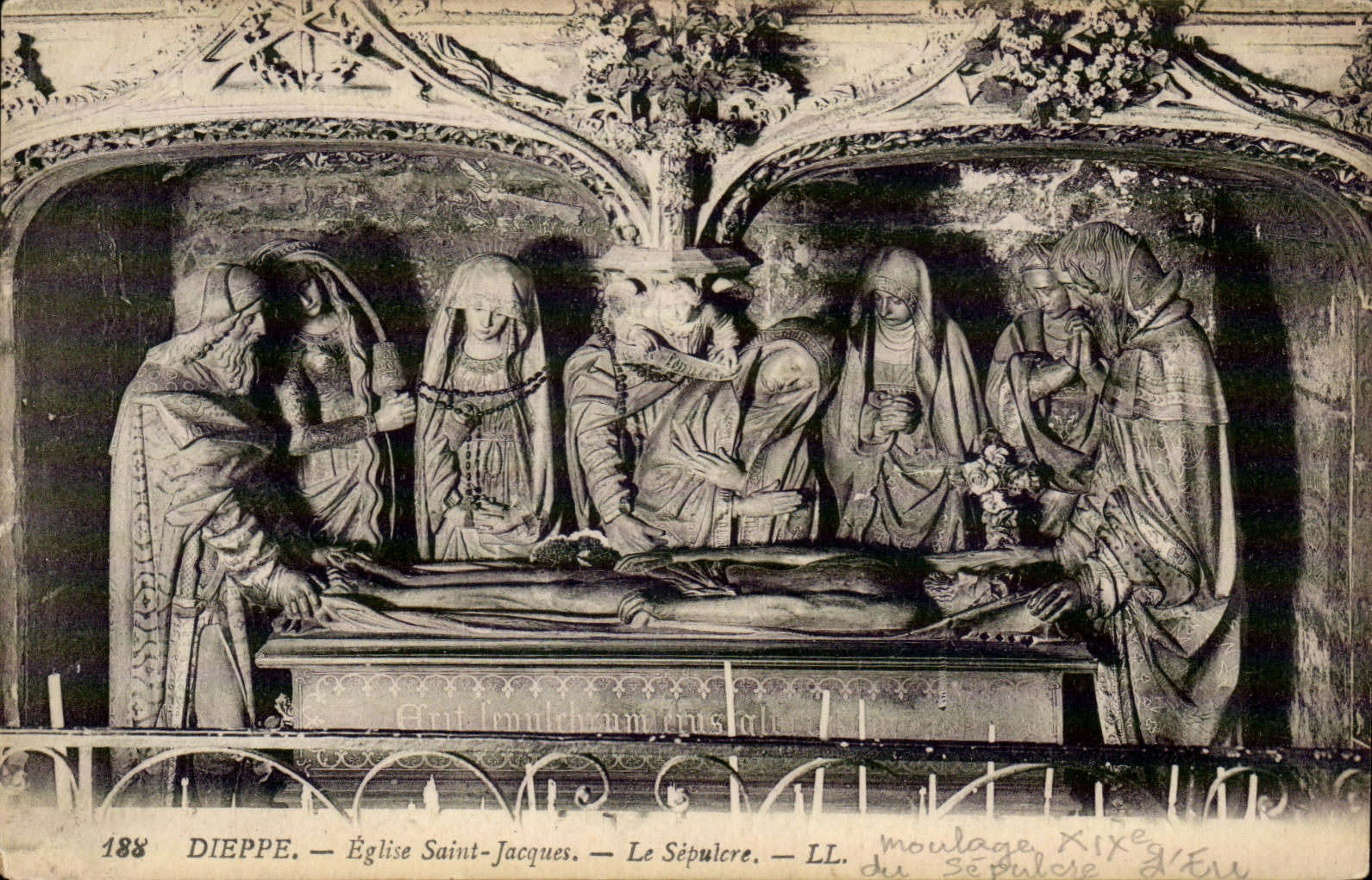 CPA Dieppe Church Saint Jacques the sepulchre