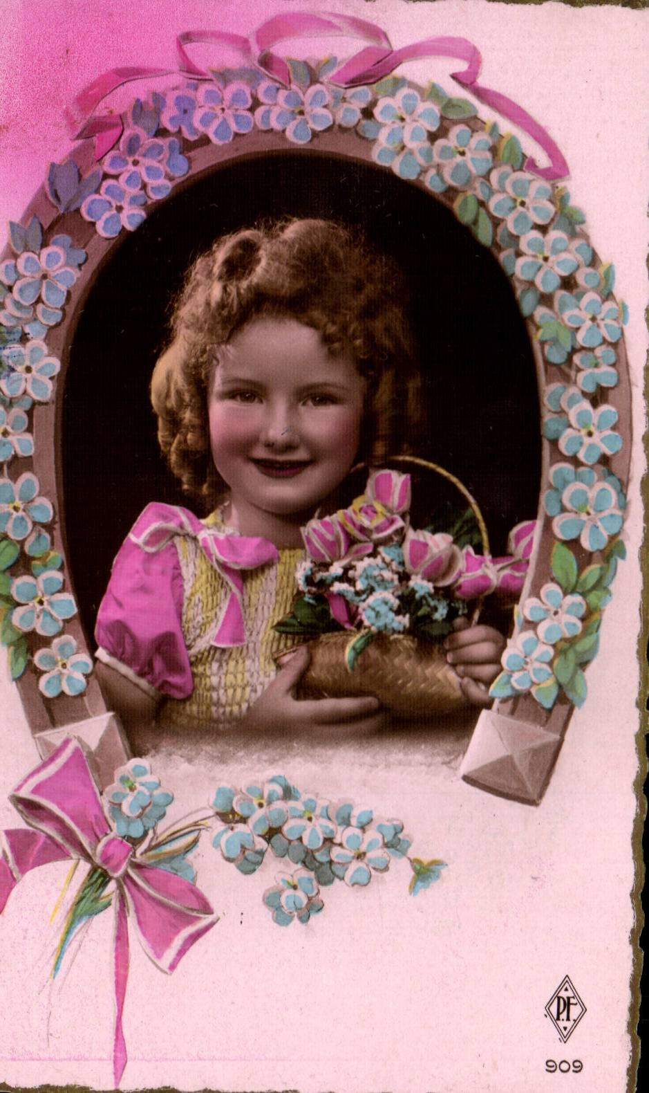 CPA Phantasie-Kind-Hufeisen