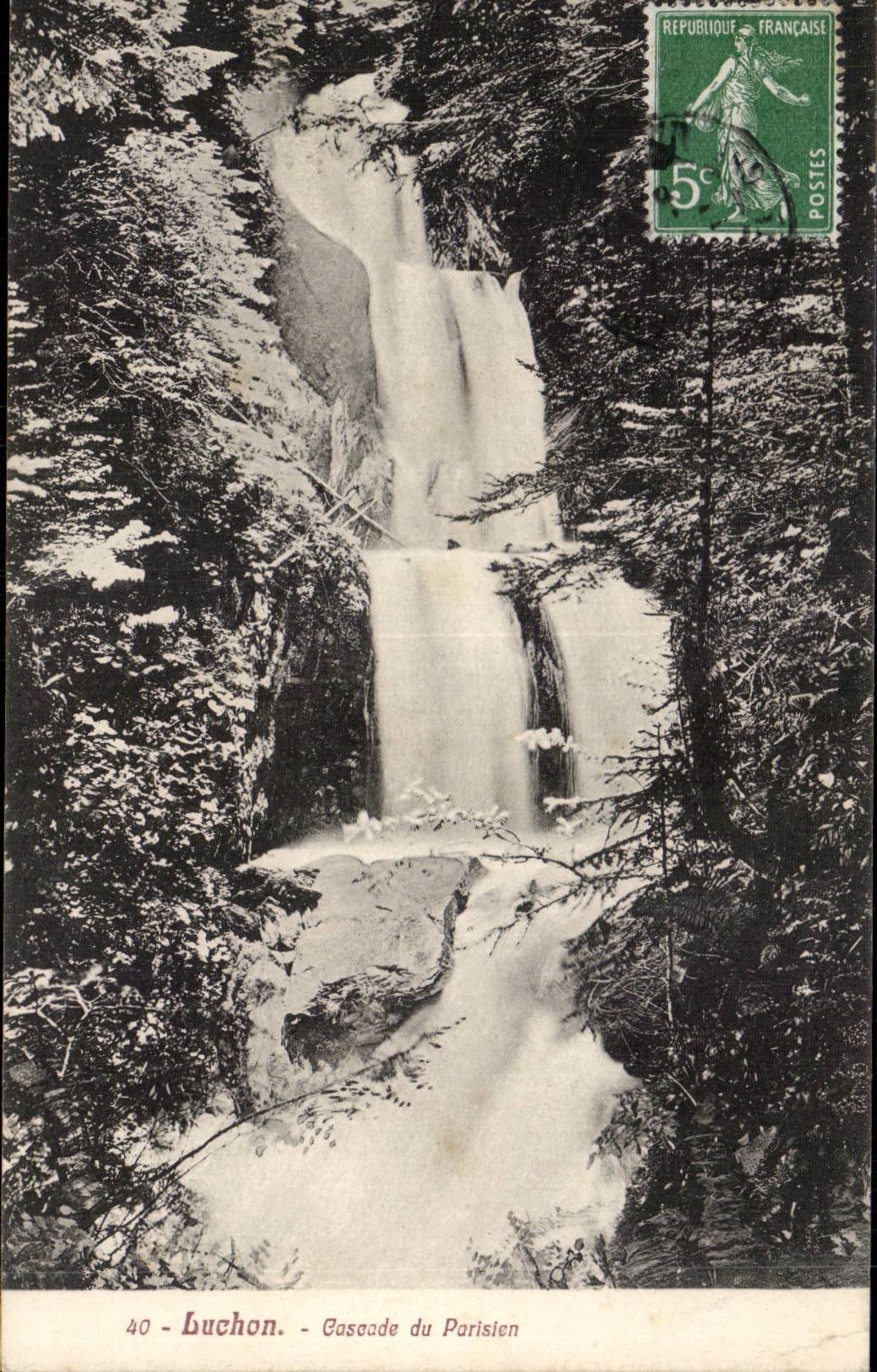 CPA Luchon Cascades of the Parisian one