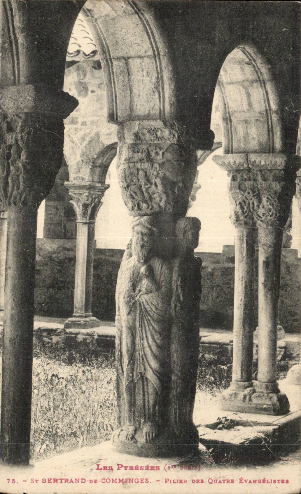 CPA St Bertrand de Comminges Pillar of the four evangelists