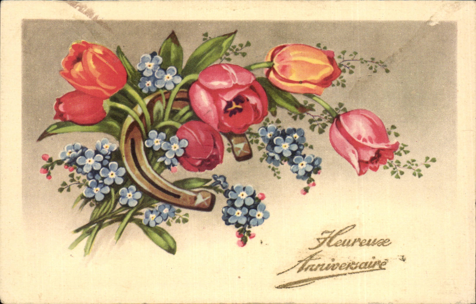 CPA glucklicher Feurs Phantasiegeburtstag