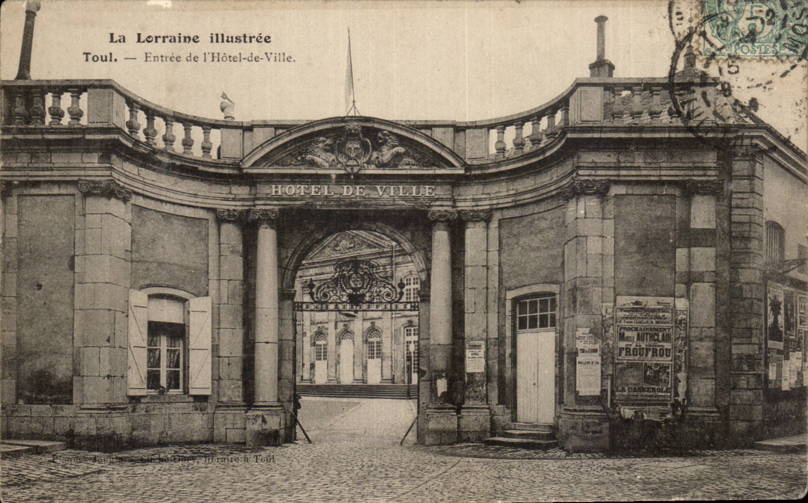 CPA Toul Eingang des Rathauses