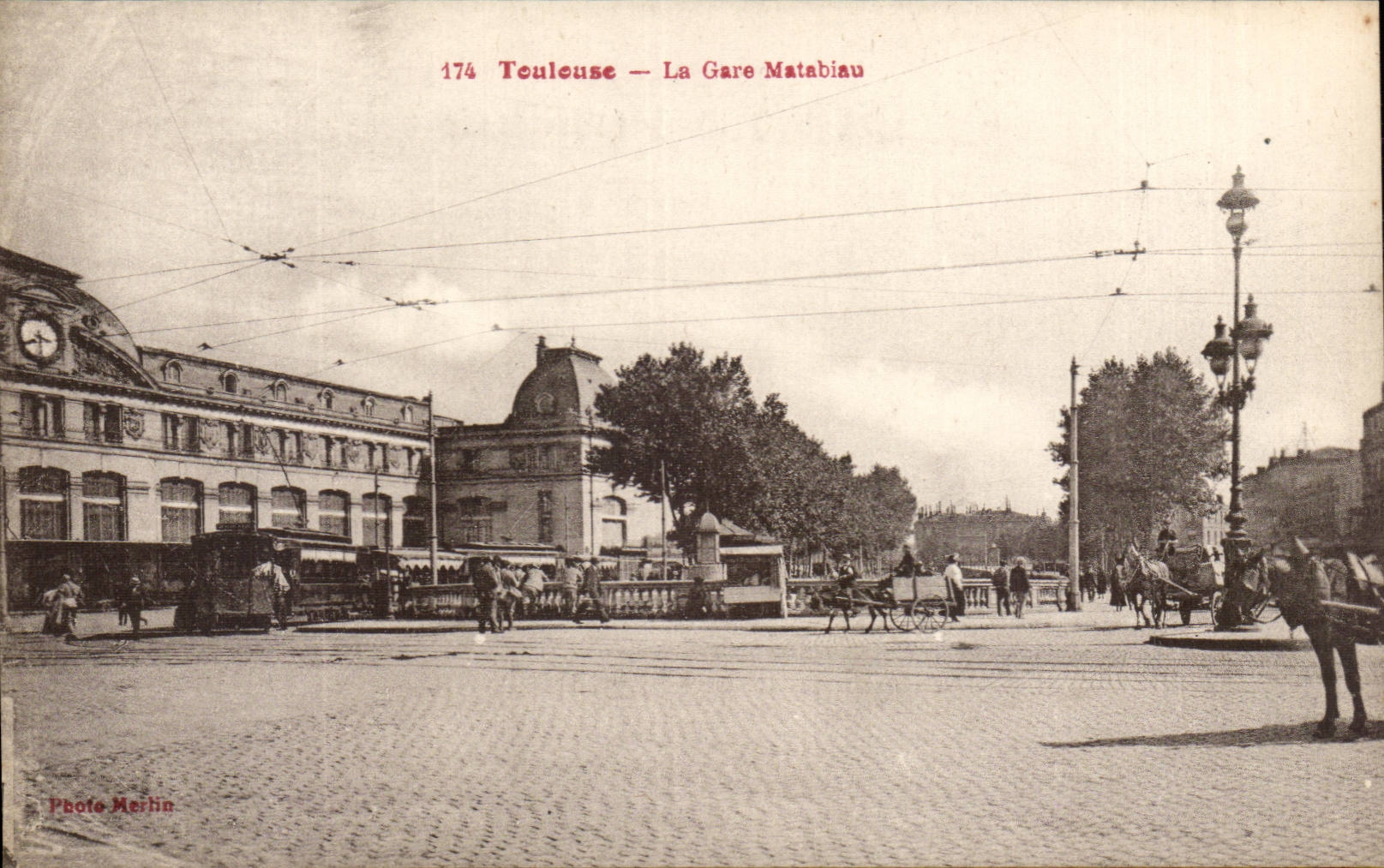 Toulouse CPA La gare Matabiau