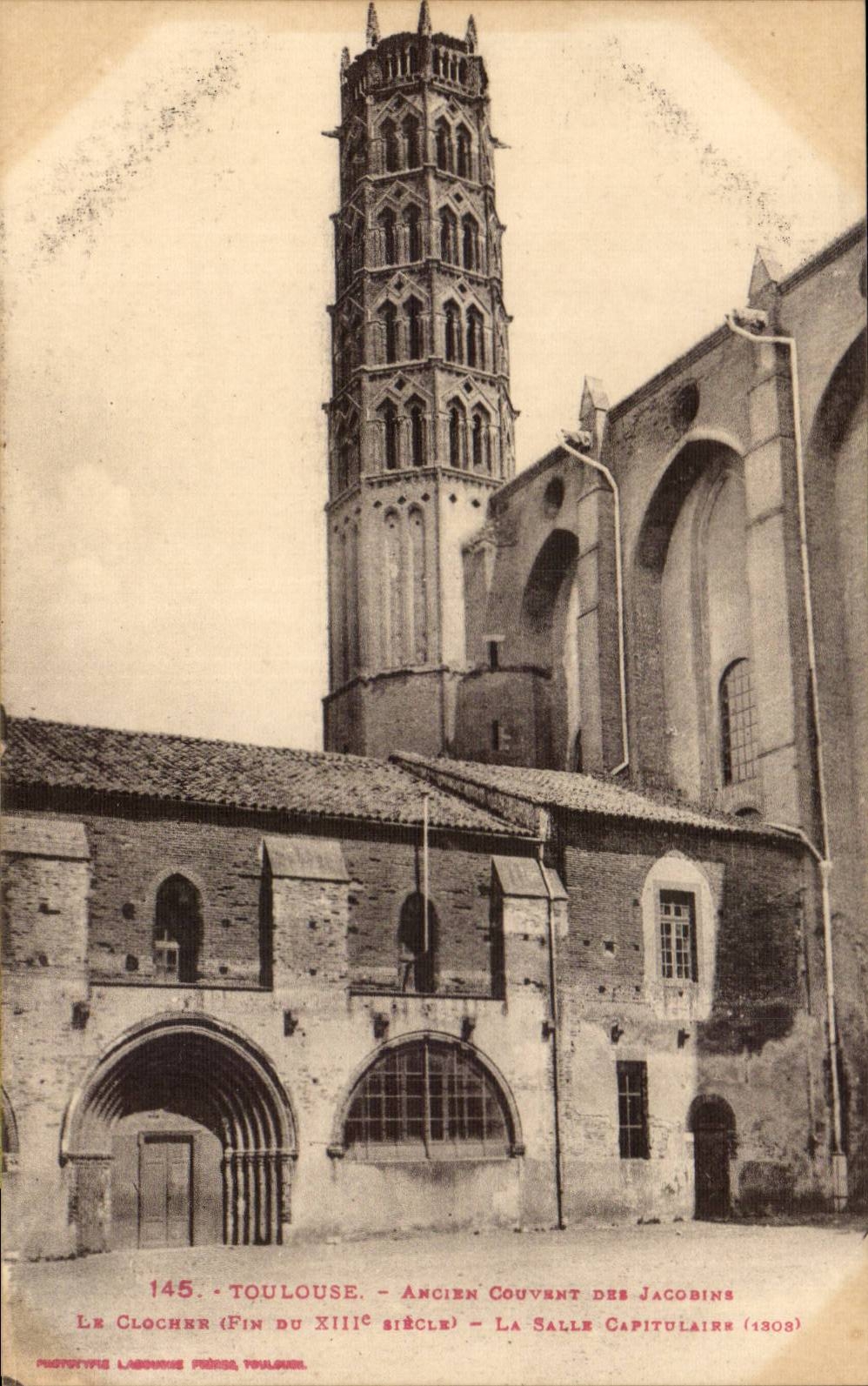 Toulouse CPA Ancien couvent des Jacobins Le clocher La salle capitulaire