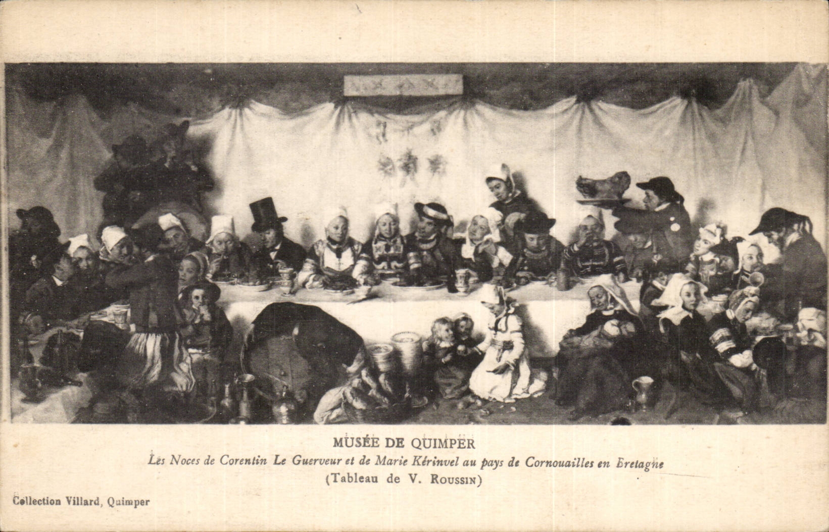 CPA Brittany Folklore Museum of Quimper weddings of corentin the guervor and Marie Kerinvel to the country of Cornouailles