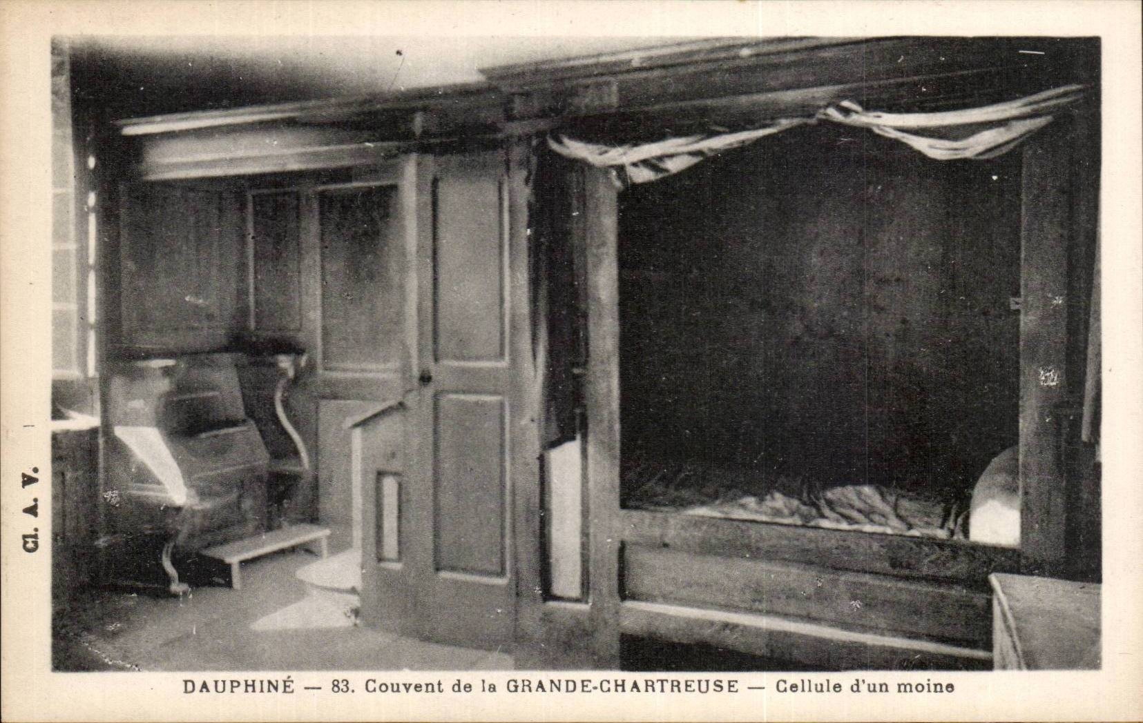 CPA Dauphine Brutgrosser Chartreuse Cellule eines Monchs