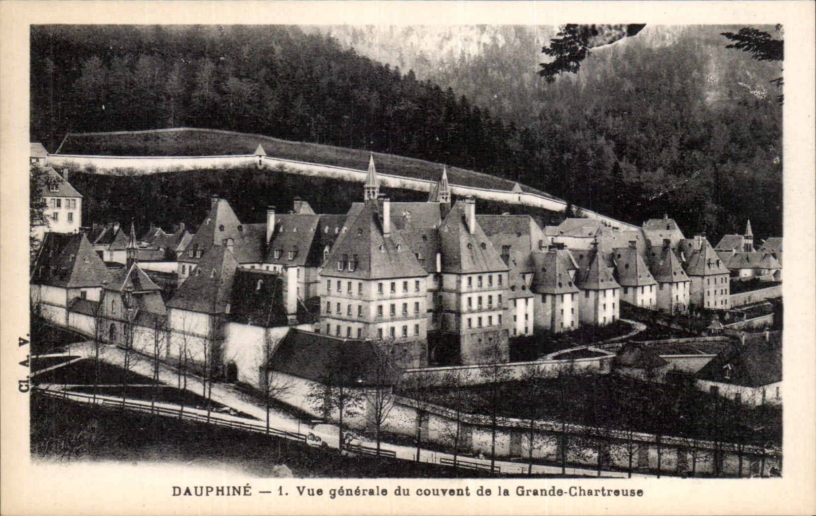 Dauphine CPA View des Klosters von grossem Chartreuse