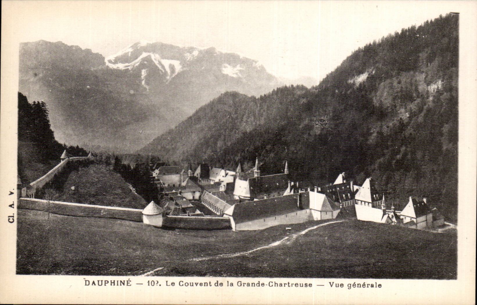 Dauphine CPA View des Klosters von grossem Chartreuse