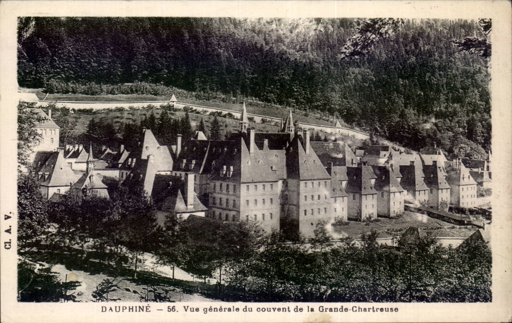 Dauphine CPA View des Klosters von grossem Chartreuse