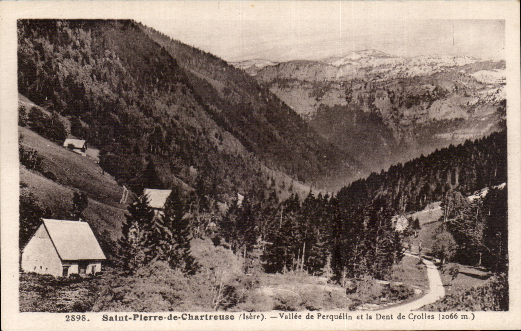 Dauphine CPA St Pierre de Chartreuse Valley of Perquelin and the tooth of Crolles