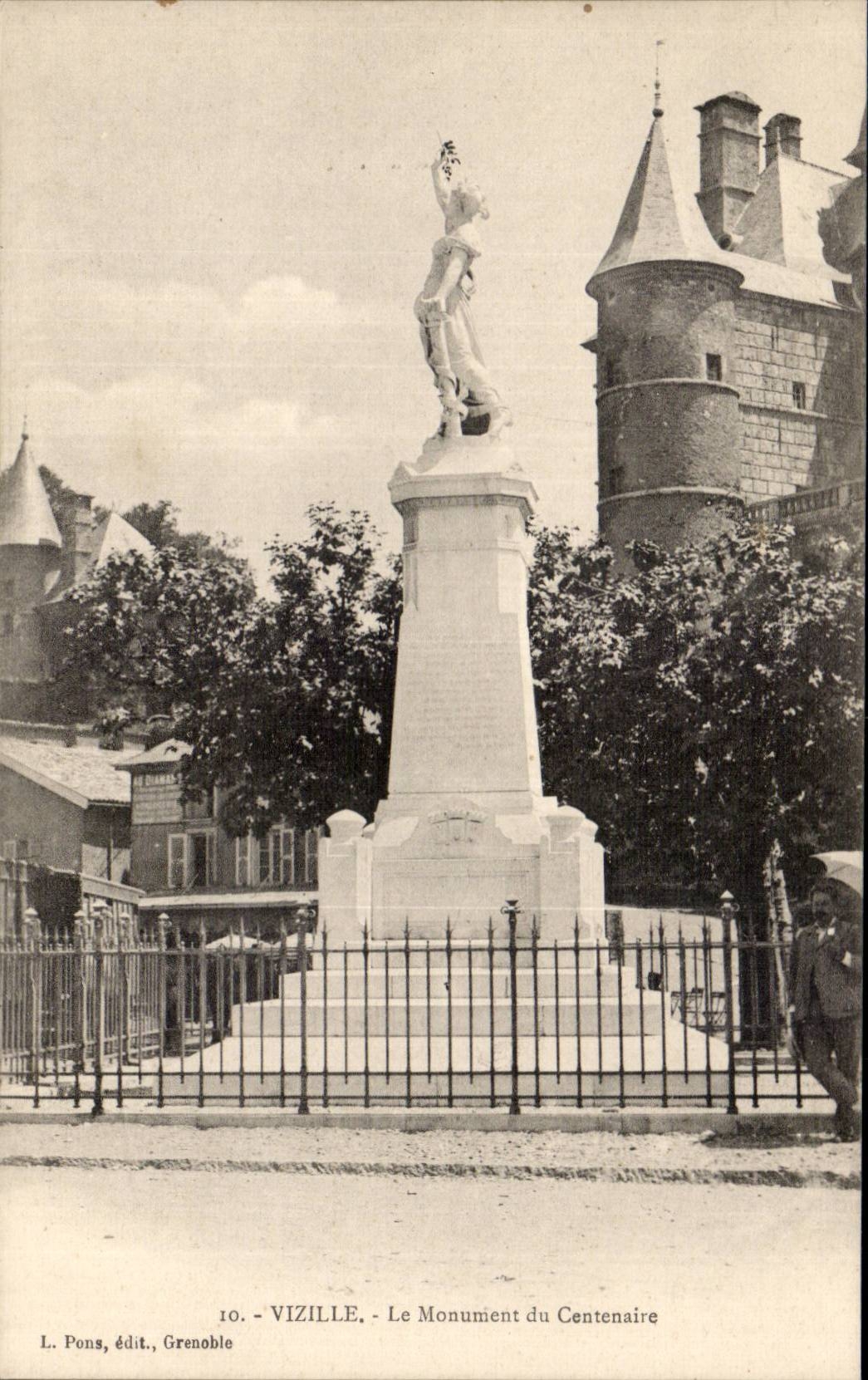 CPA Vizille the monument of the centenary