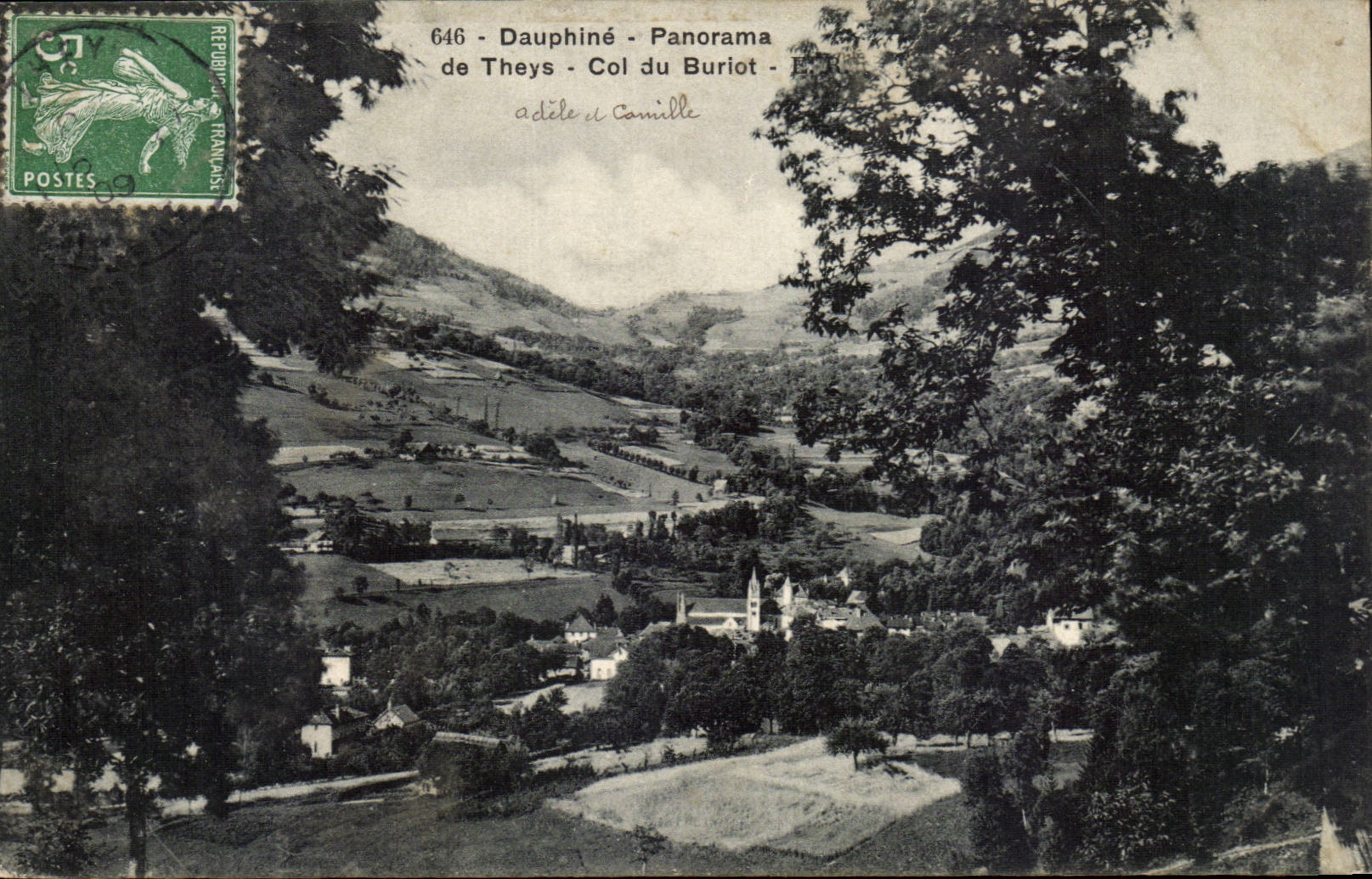 Dauphine CPA Panorama of Theys Collar of the buriot