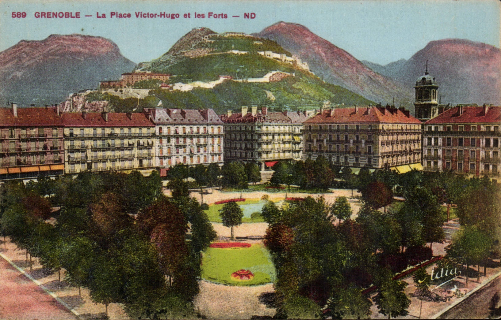 Dauphine CPA Grenoble der Platz Victor Hugo und Forts