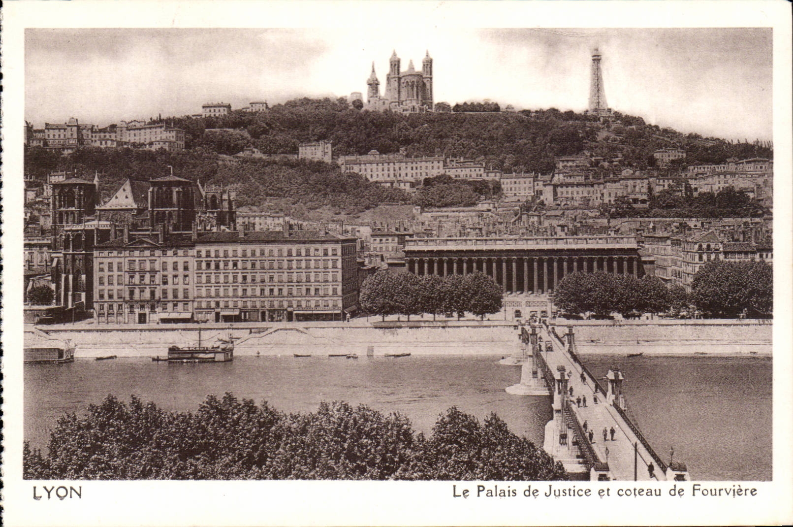 Lyon CPA law courts and slope of Fourviere