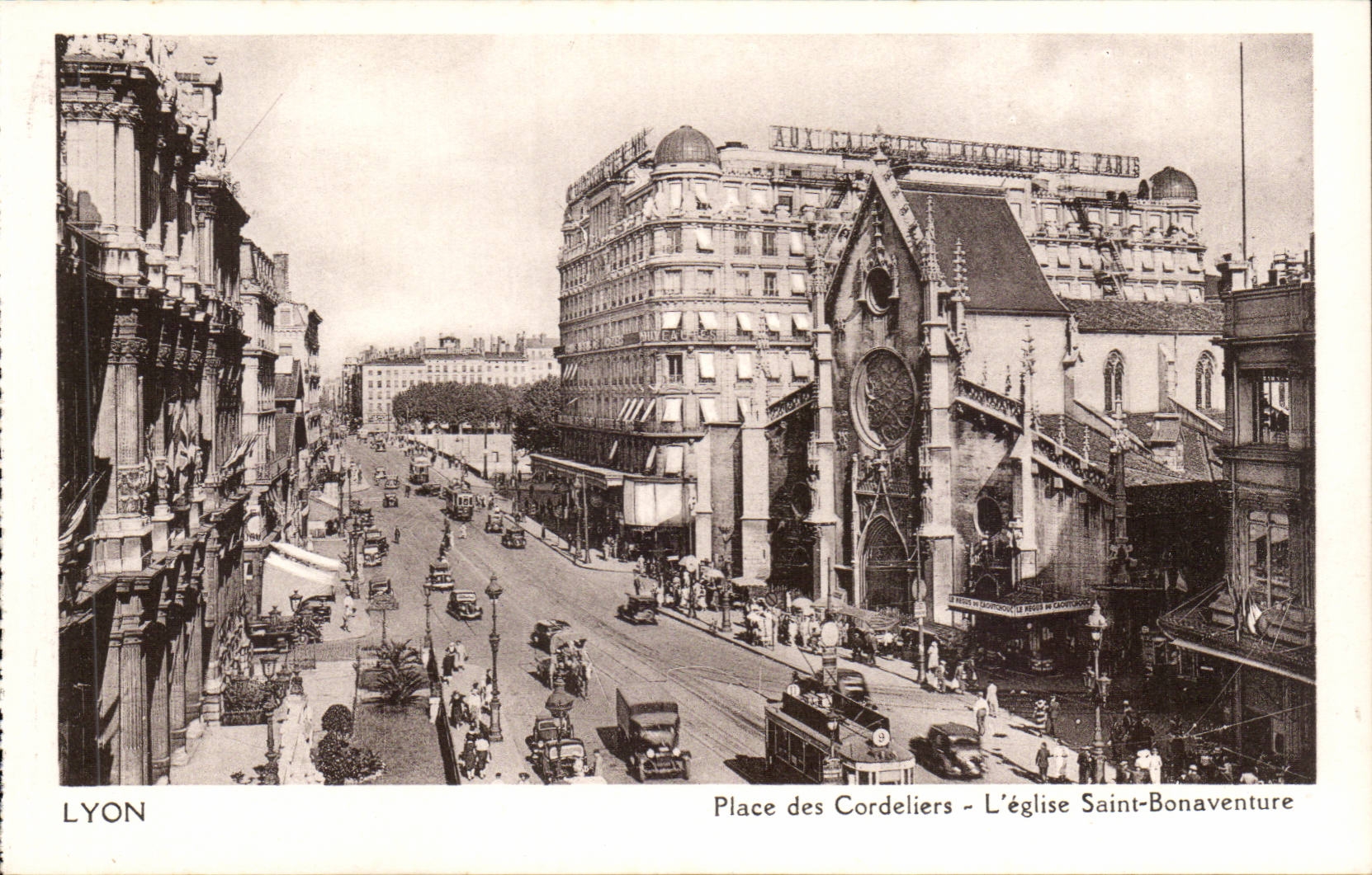 Lyon CPA Places of Cordeliers the church Saint Bonaventure