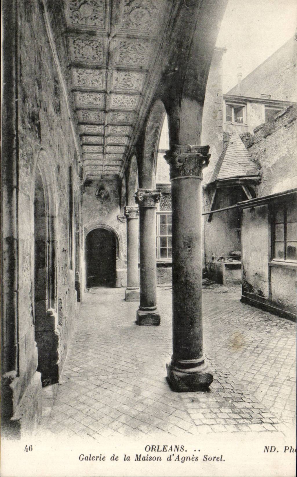 CPA Orleans Gallery of the house of Agnes Sorel