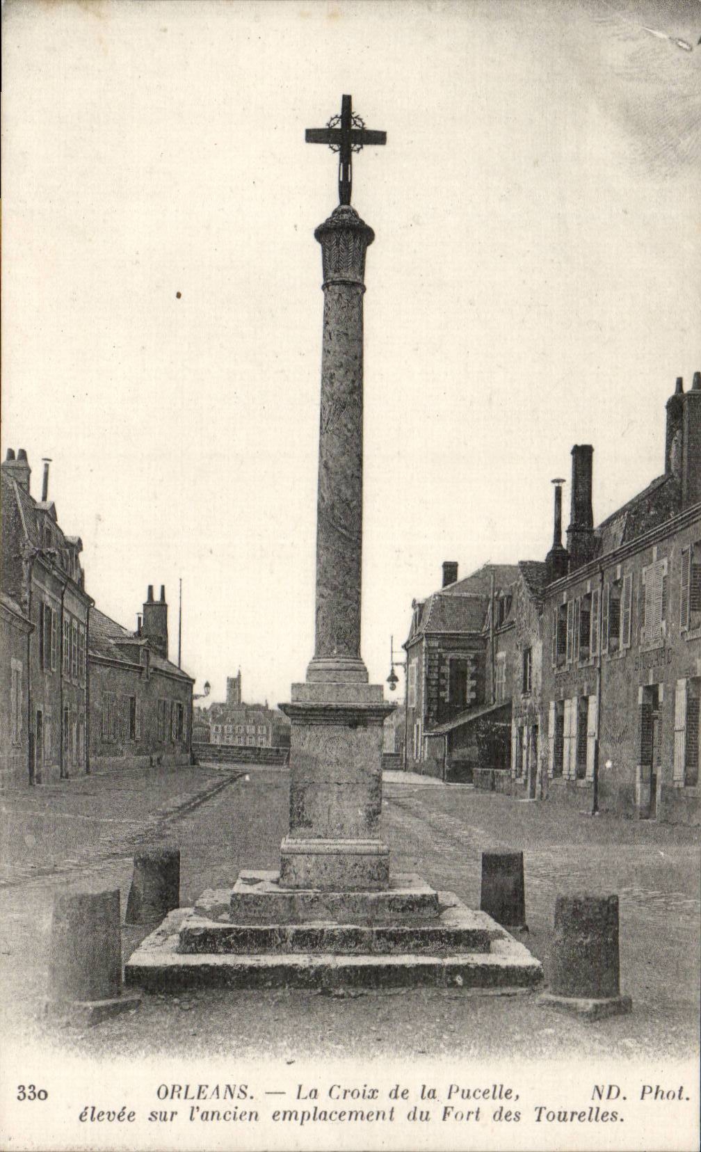 CPA Orleans the Cross of the Virgin raised on the old site of the fort of the Turrets